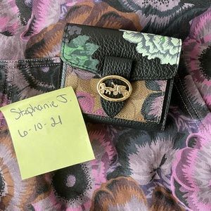 Coach x Kaffe Georgie Wallet NWT